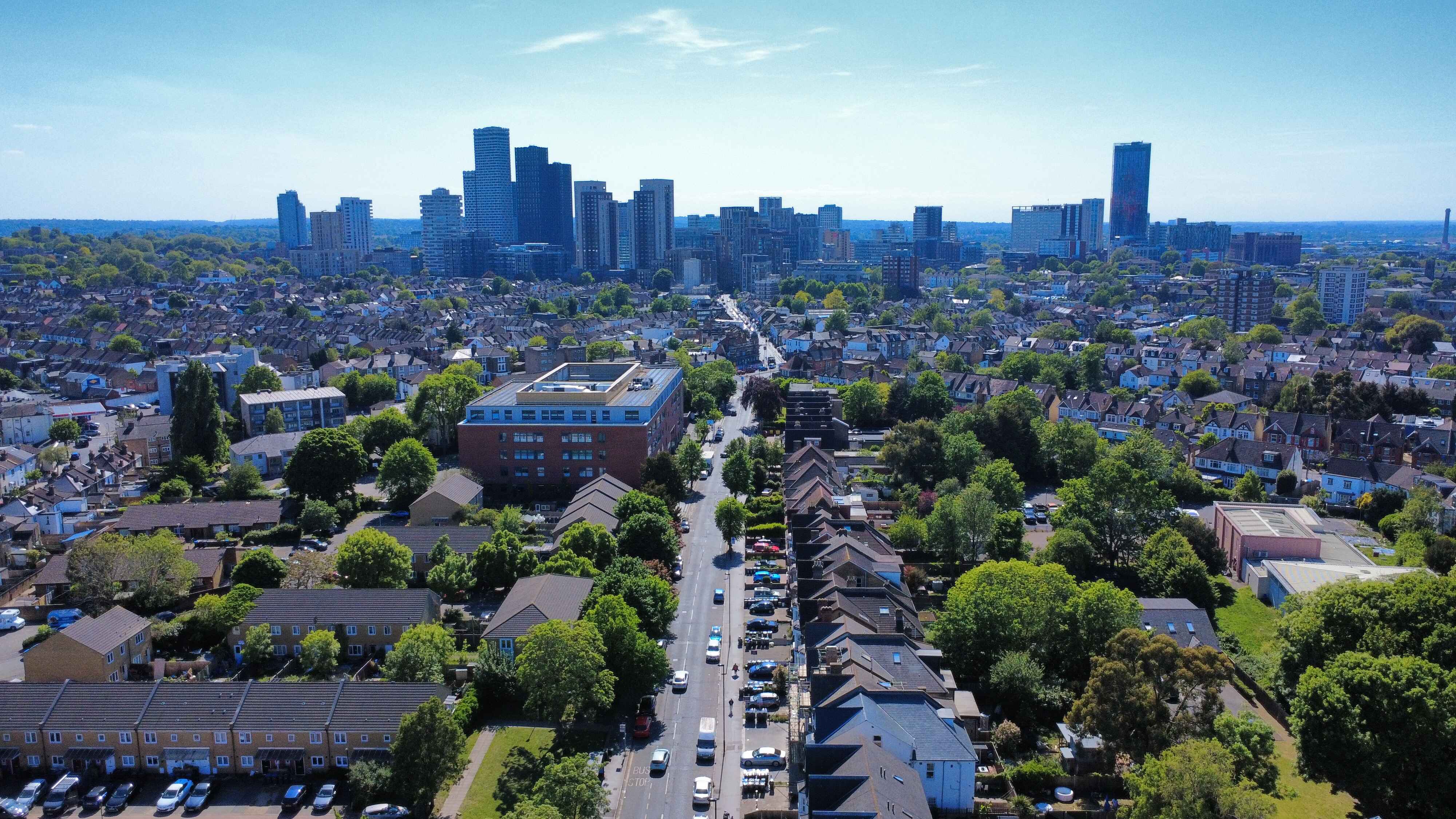 Drone view of croydon suburb